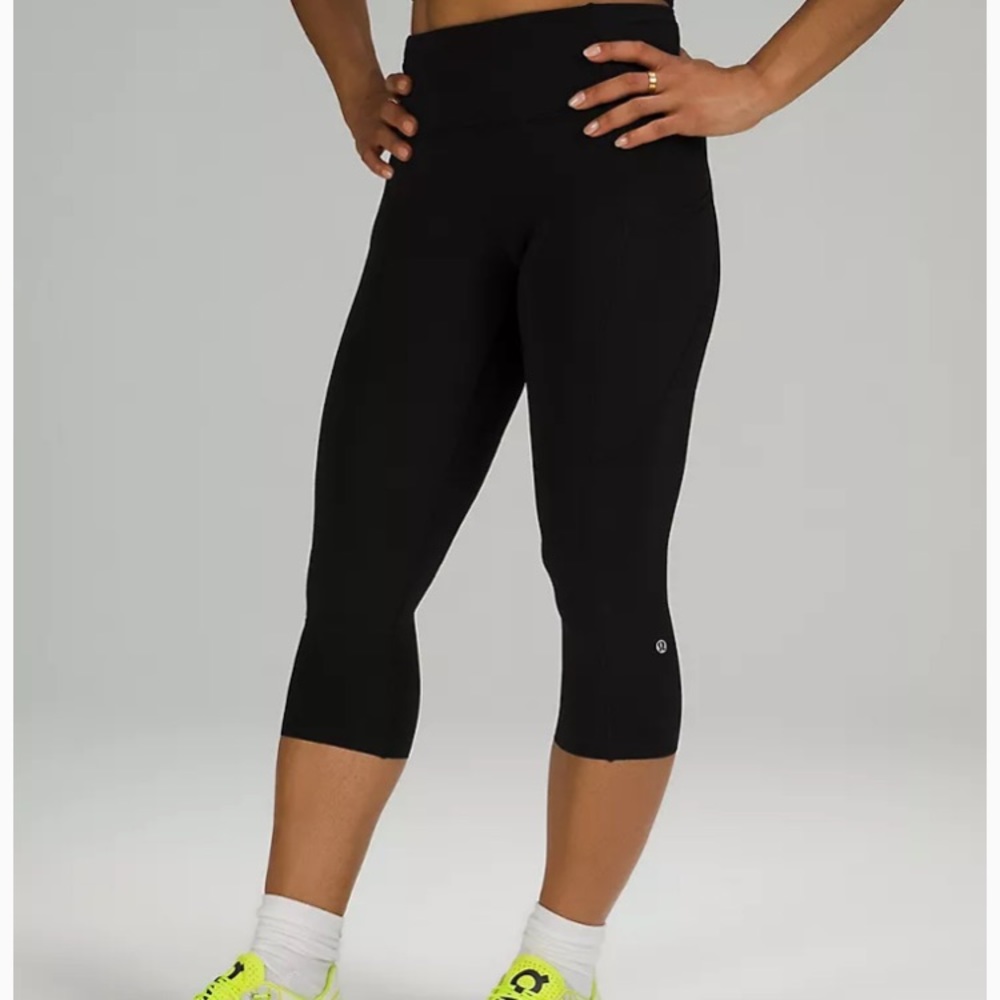 Fast and Free High rise Cropped Lululemon leggings